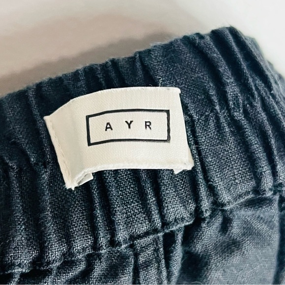 AYR Black Wide Leg 100% linen pants wide leg size small Women's Pants - Picture 10 of 10